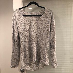 Lulu lemon scoop neck long sleeve top